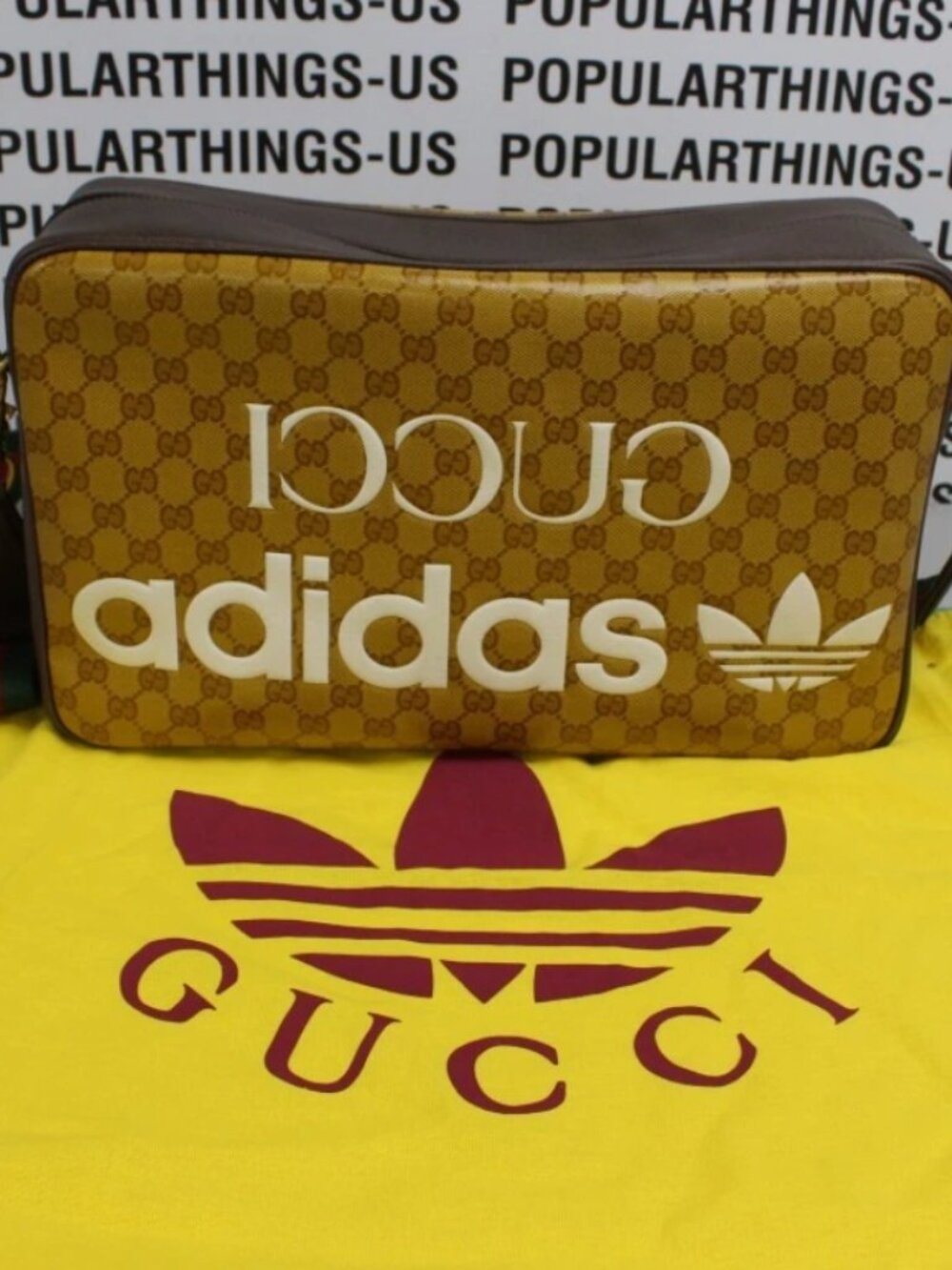 Gucci x Adidas GG Large Logo Messenger Bag